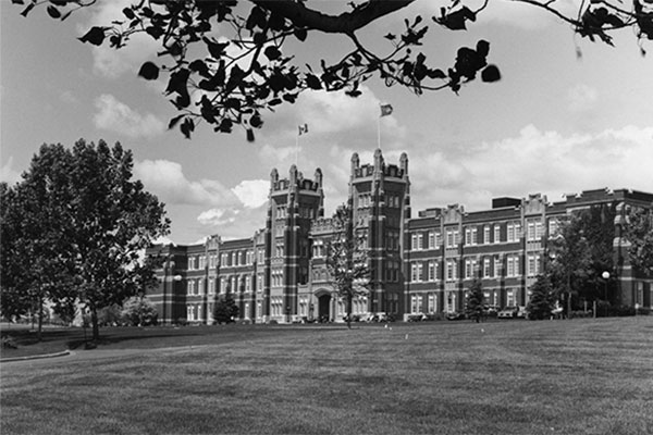 A historical photo of Heritage Hall.