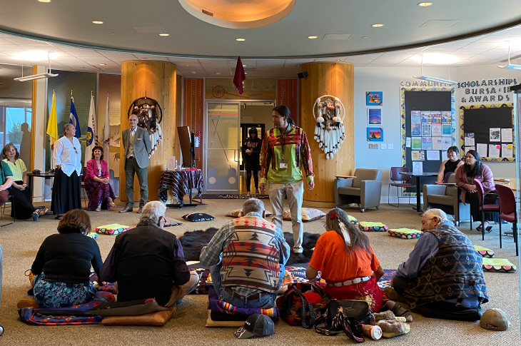Treaty 7 Elders gather at Natoysopoyiis for the renaming Pipe Ceremony